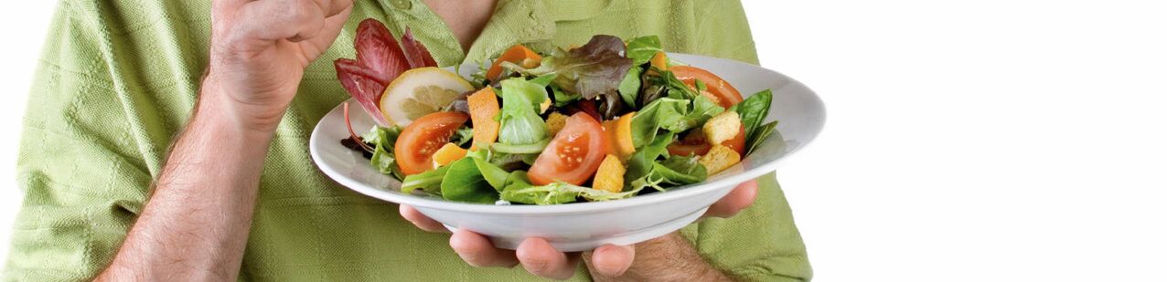 Eating healthy food for a man to gain potency